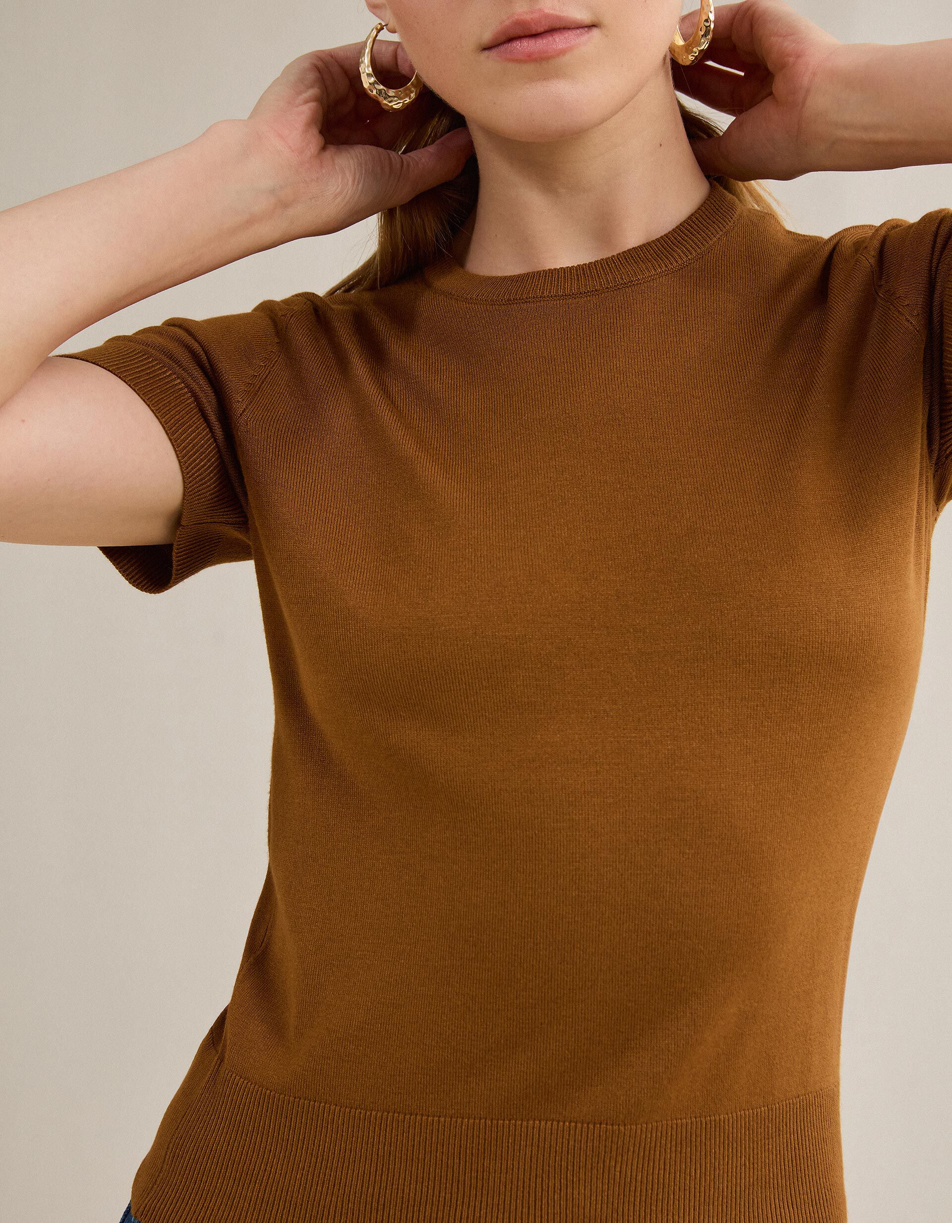Comprar Online Camisola de Malha, Mulher, Castanho Claro