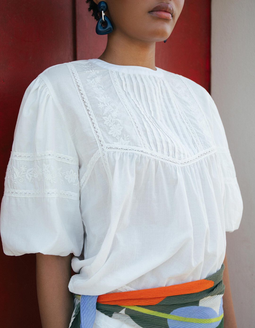 Blusa Com Bordados, Mulher, Branco