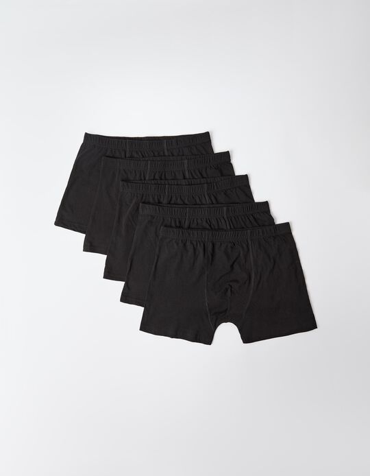 Comprar Online 5 Boxers B&aacute;sicos, Homem, Preto