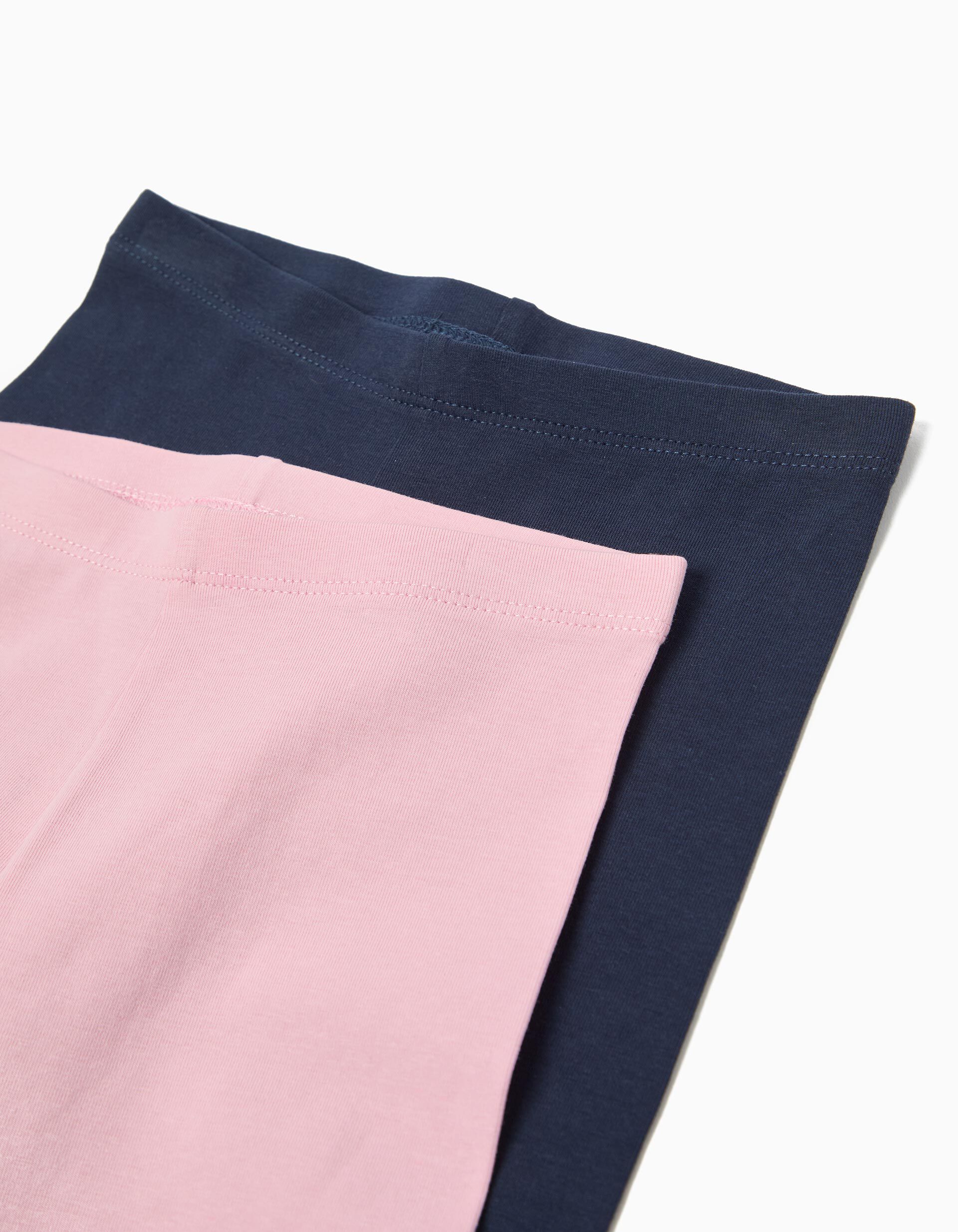 Comprar Online Pack 2 Leggings, Menina, Azul Escuro