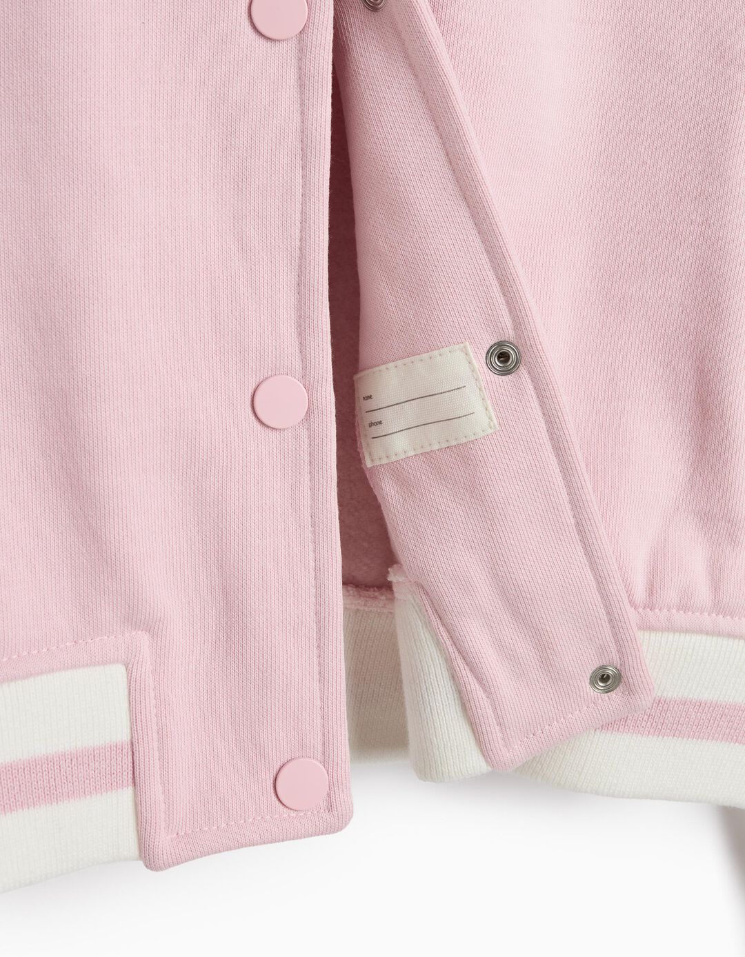 Bomber De Felpa, Menina, Rosa