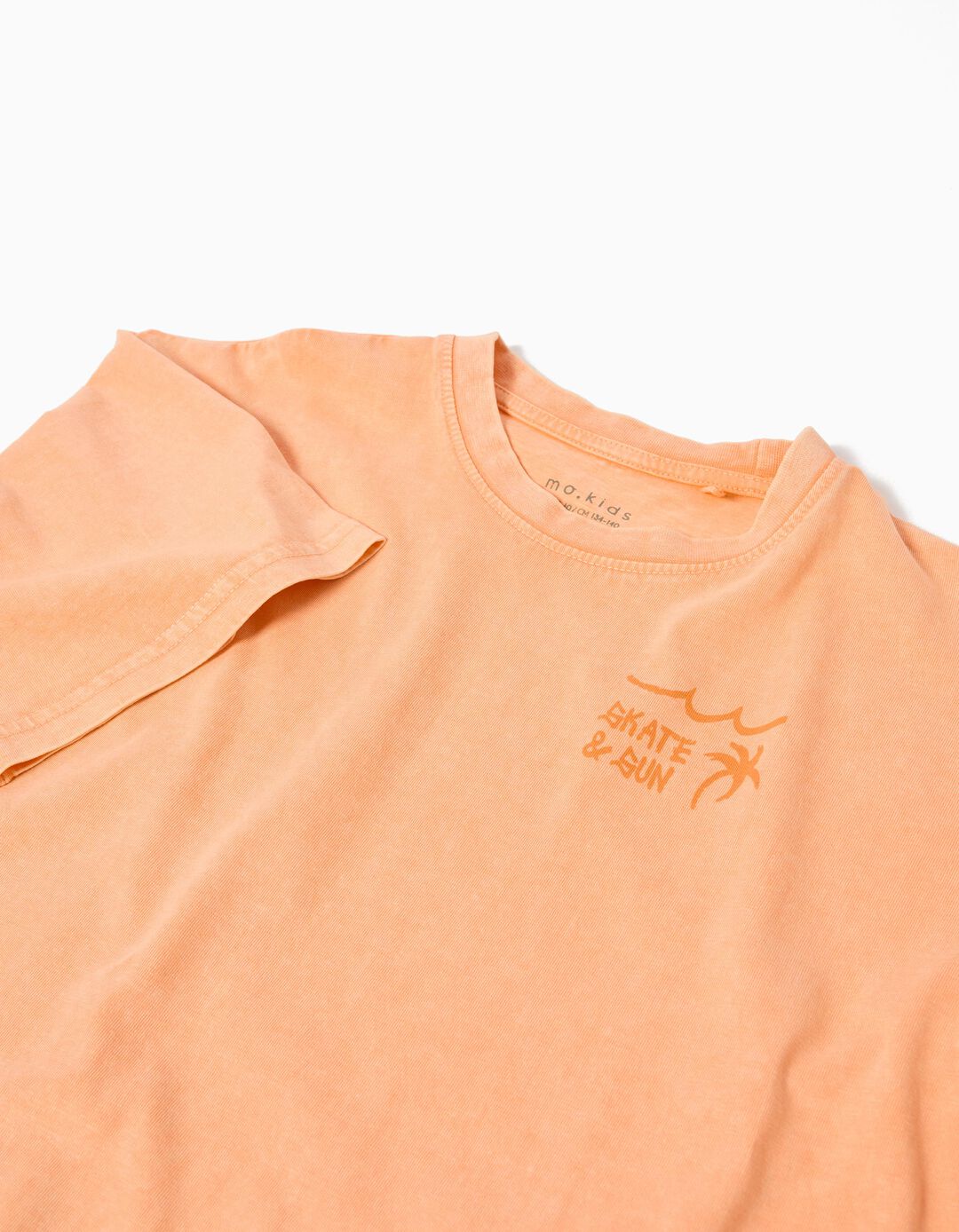 T-shirt Loose, Menino, Laranja Claro