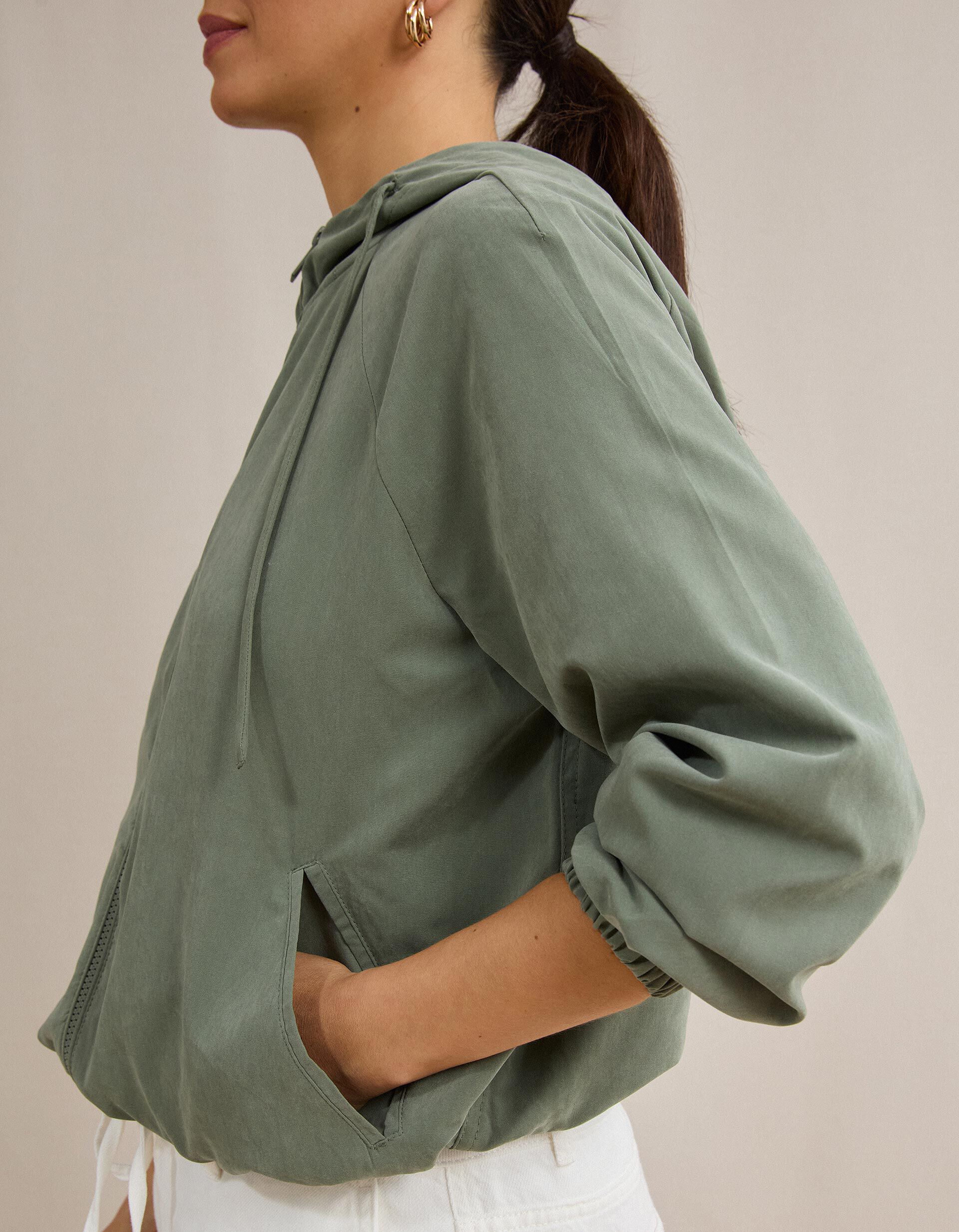 Comprar Online Parka Com Capuz, Mulher, Verde Claro