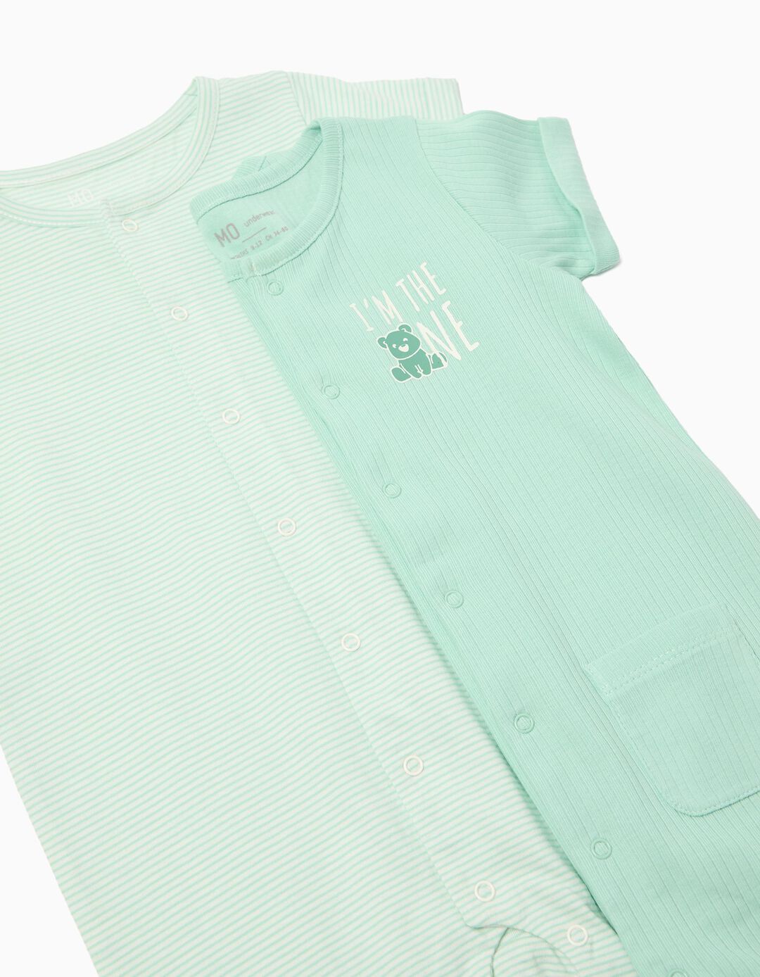 Pack 2 Macac&otilde;es, Menino, Verde Claro