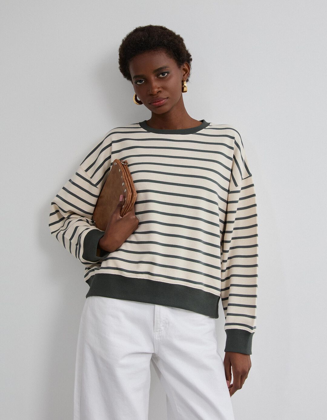 Sweatshirt Jogging, Mulher, Azul Escuro