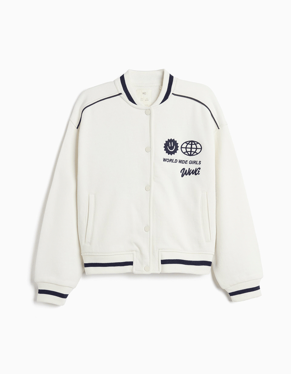 Comprar Online Bomber De Felpa, Menina, Branco