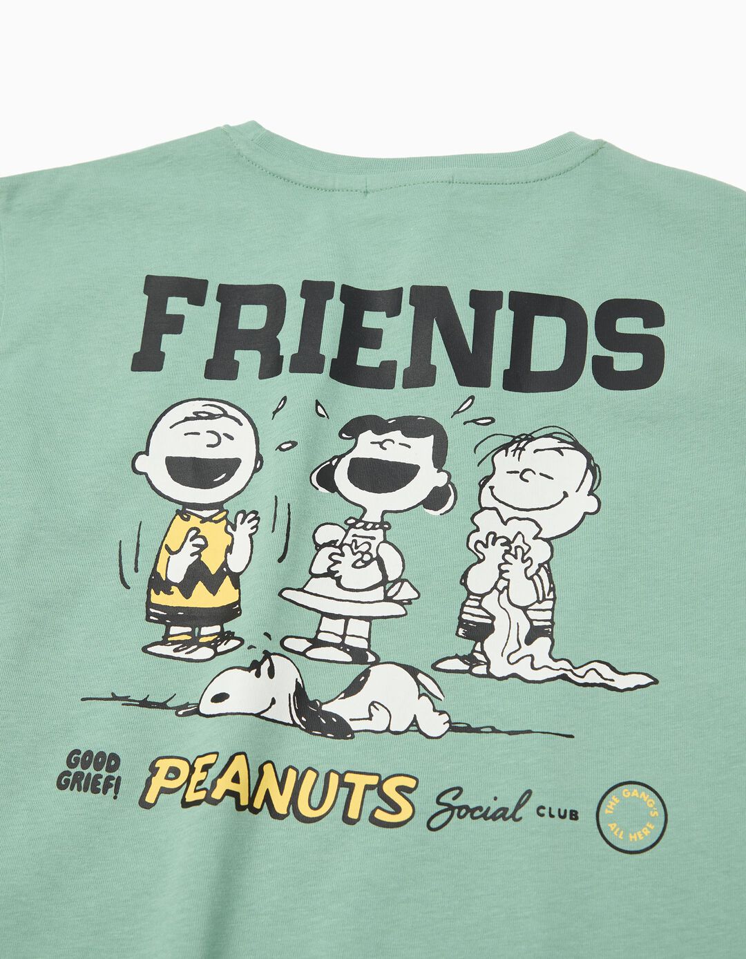T-shirt 'Snoopy', Menino, Verde Claro