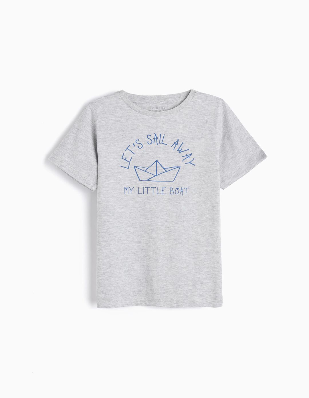 T-shirt Estampado, Menino, Cinzento Claro