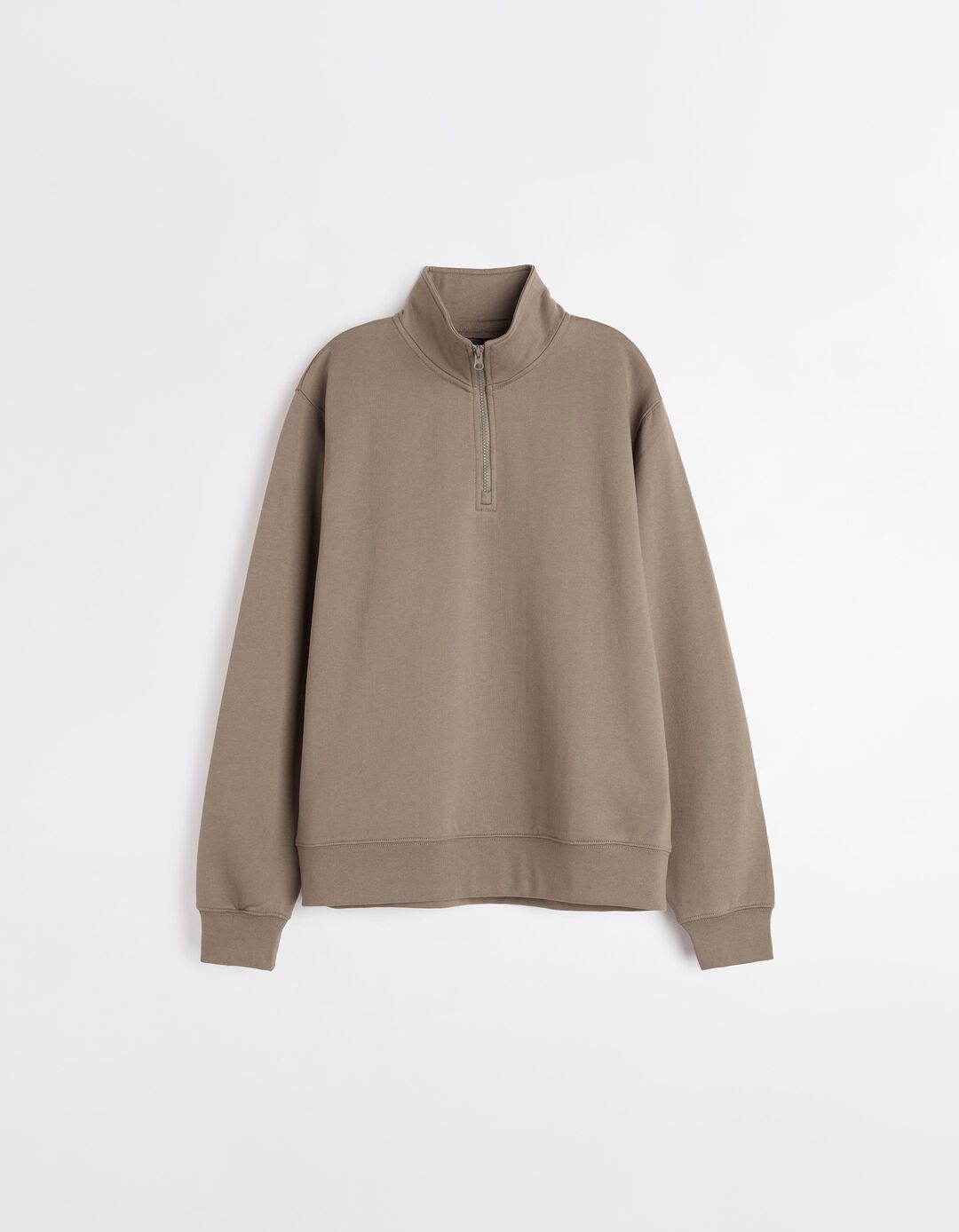 Sweatshirt Fecho de Correr, Homem, Castanho