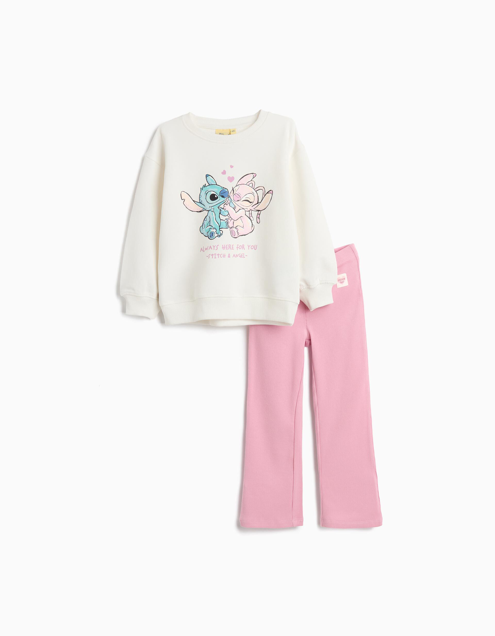 Comprar Online Conjunto 'Stitch' &copy;Disney, Menina, Branco
