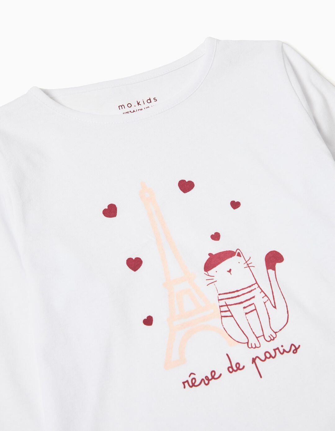 Pijama Jersey, Menina, Branco
