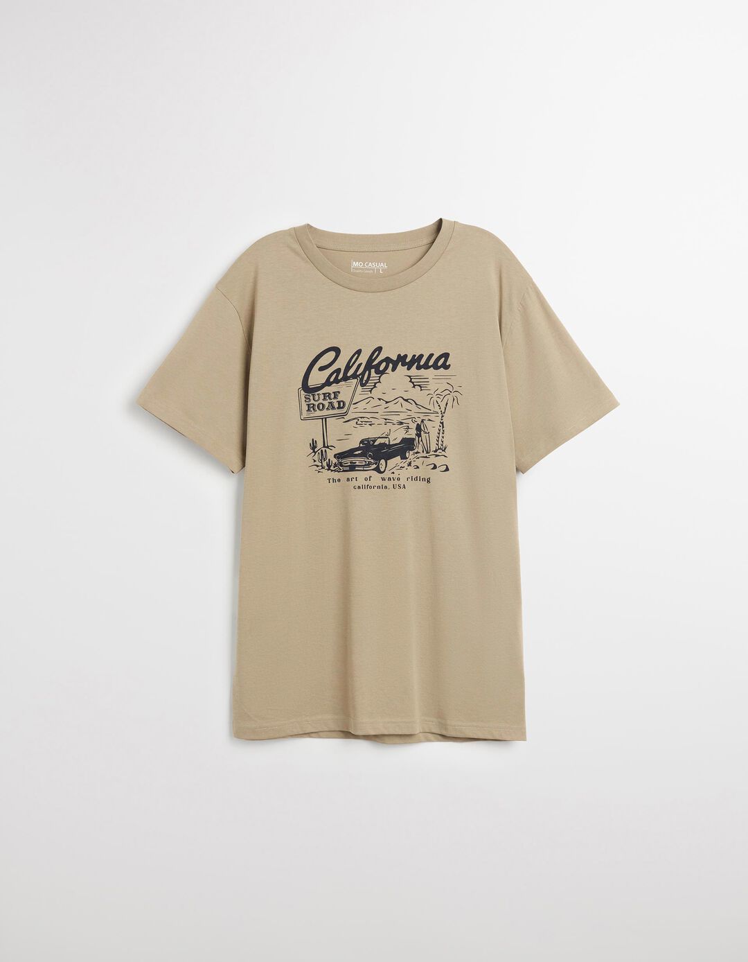 T-shirt, Homem, Bege Escuro 