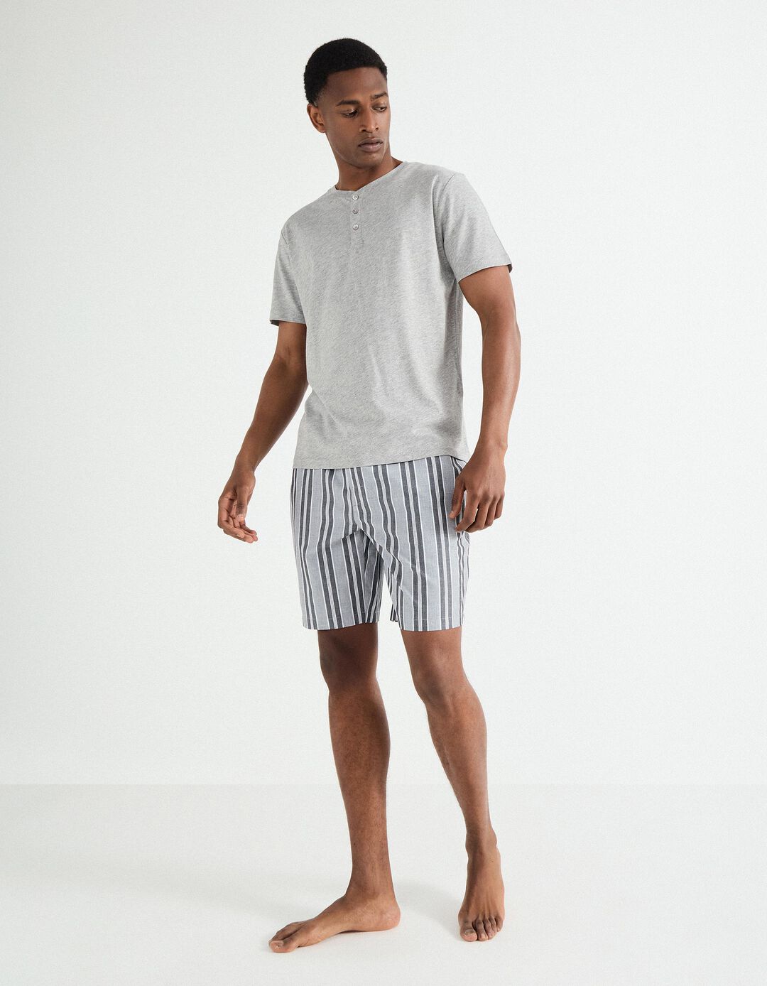 Pijama Jersey, Homem, Cinzento