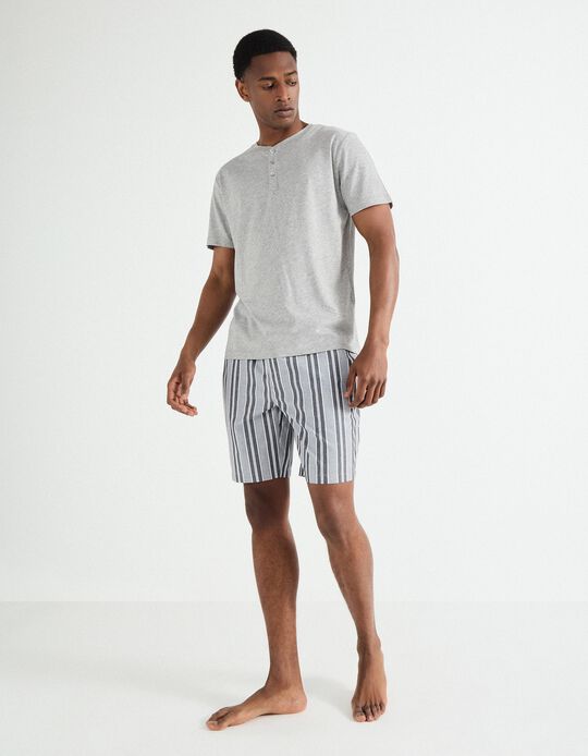 Comprar Online Pijama Jersey, Homem, Cinzento