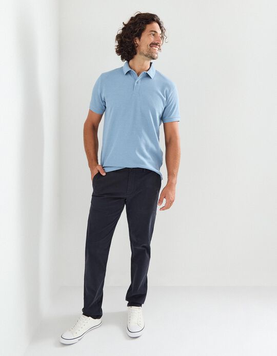 Comprar Online Calças Chino Slim, Homem, Azul Escuro