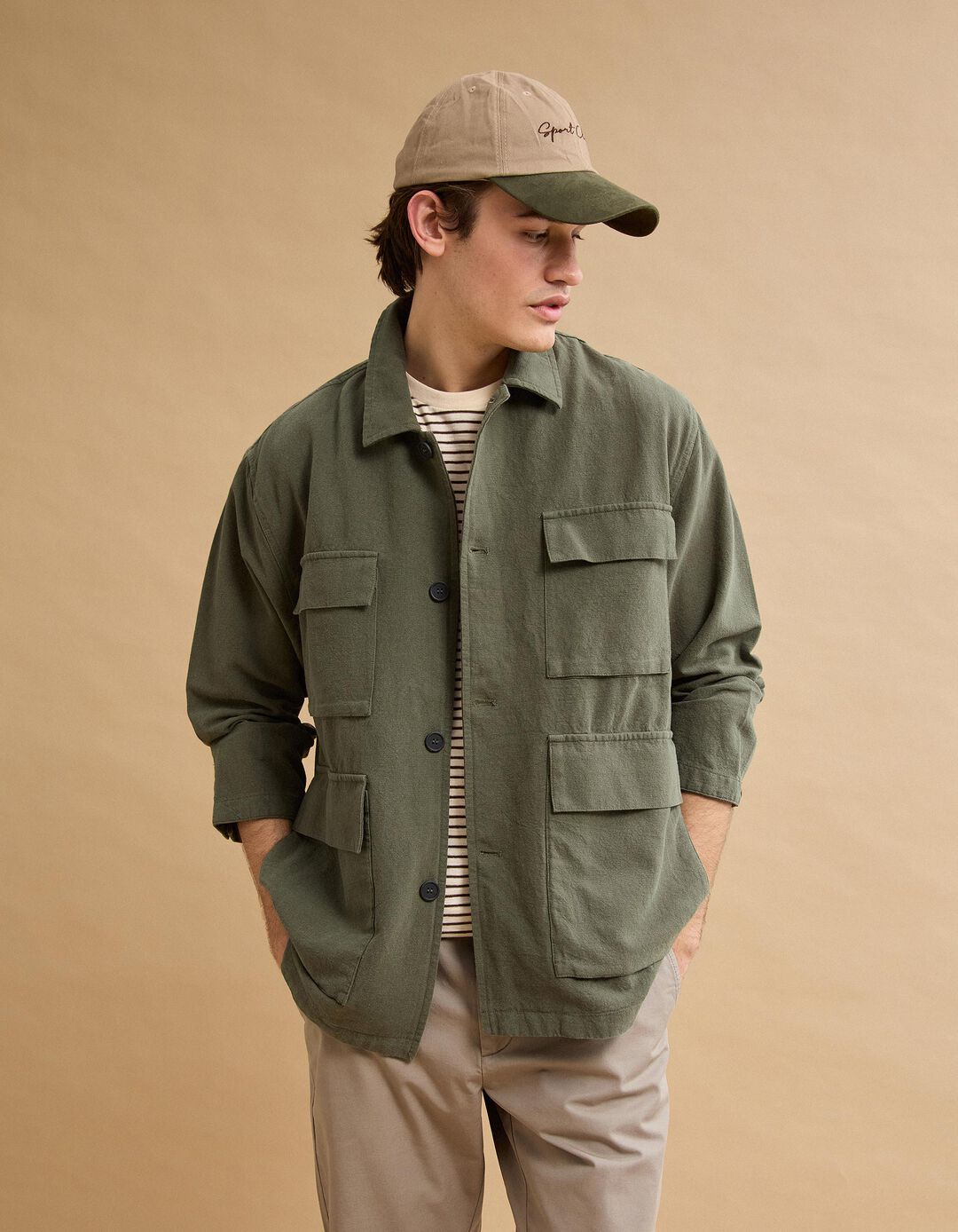 Casaco, Homem, Verde Escuro