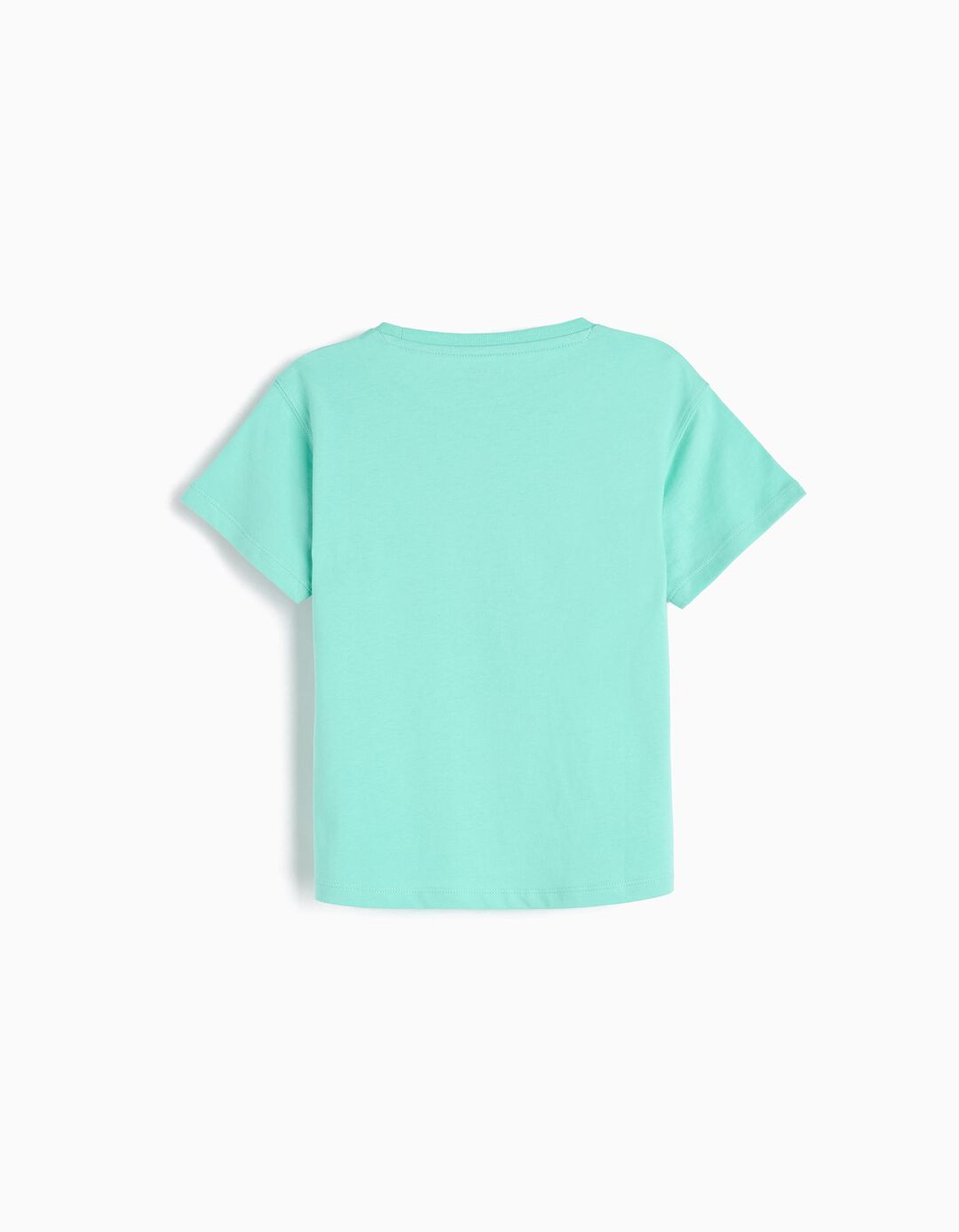 T-shirt Print, Menina, Verde Claro