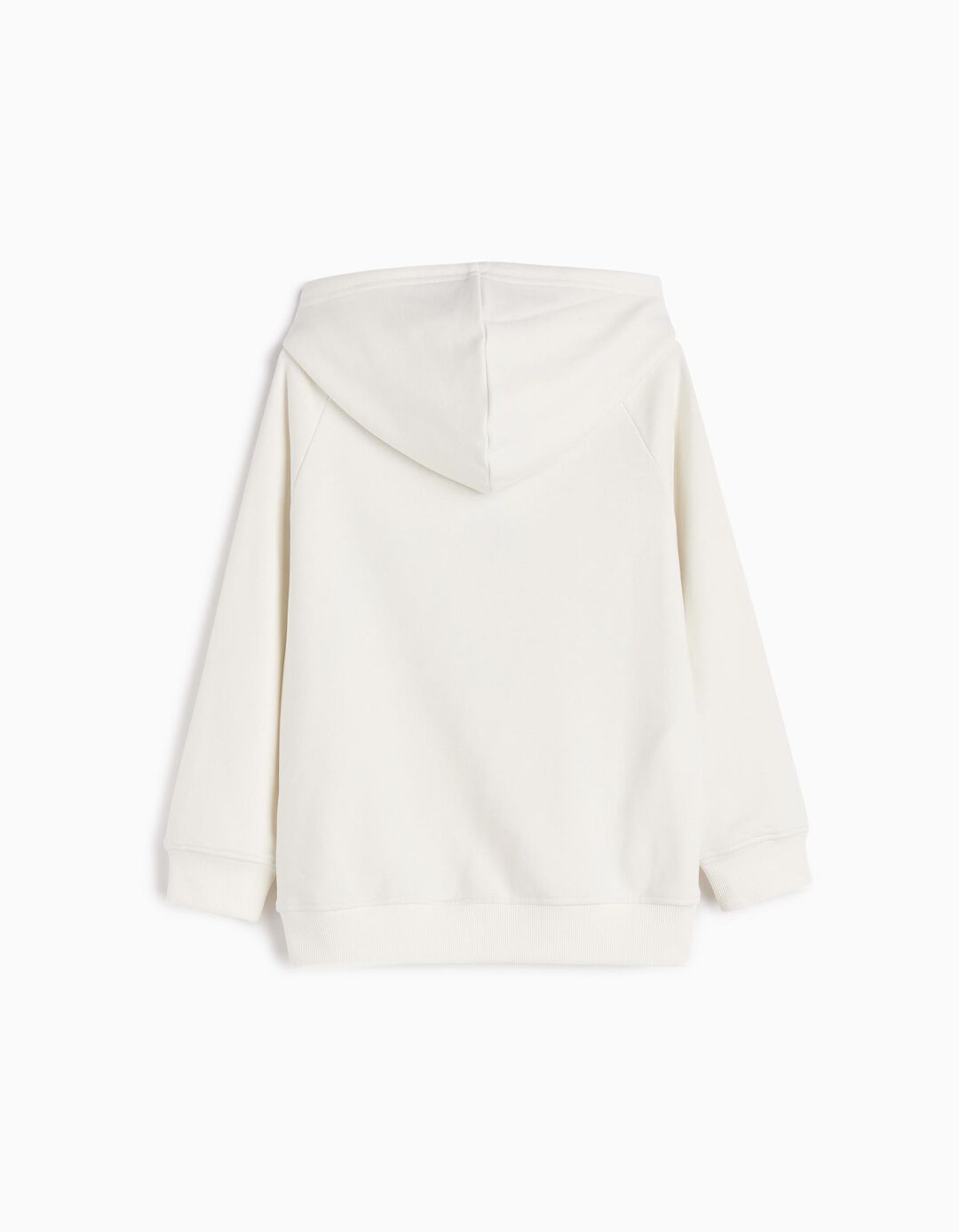 Sweatshirt Capuz, Menino, Branco