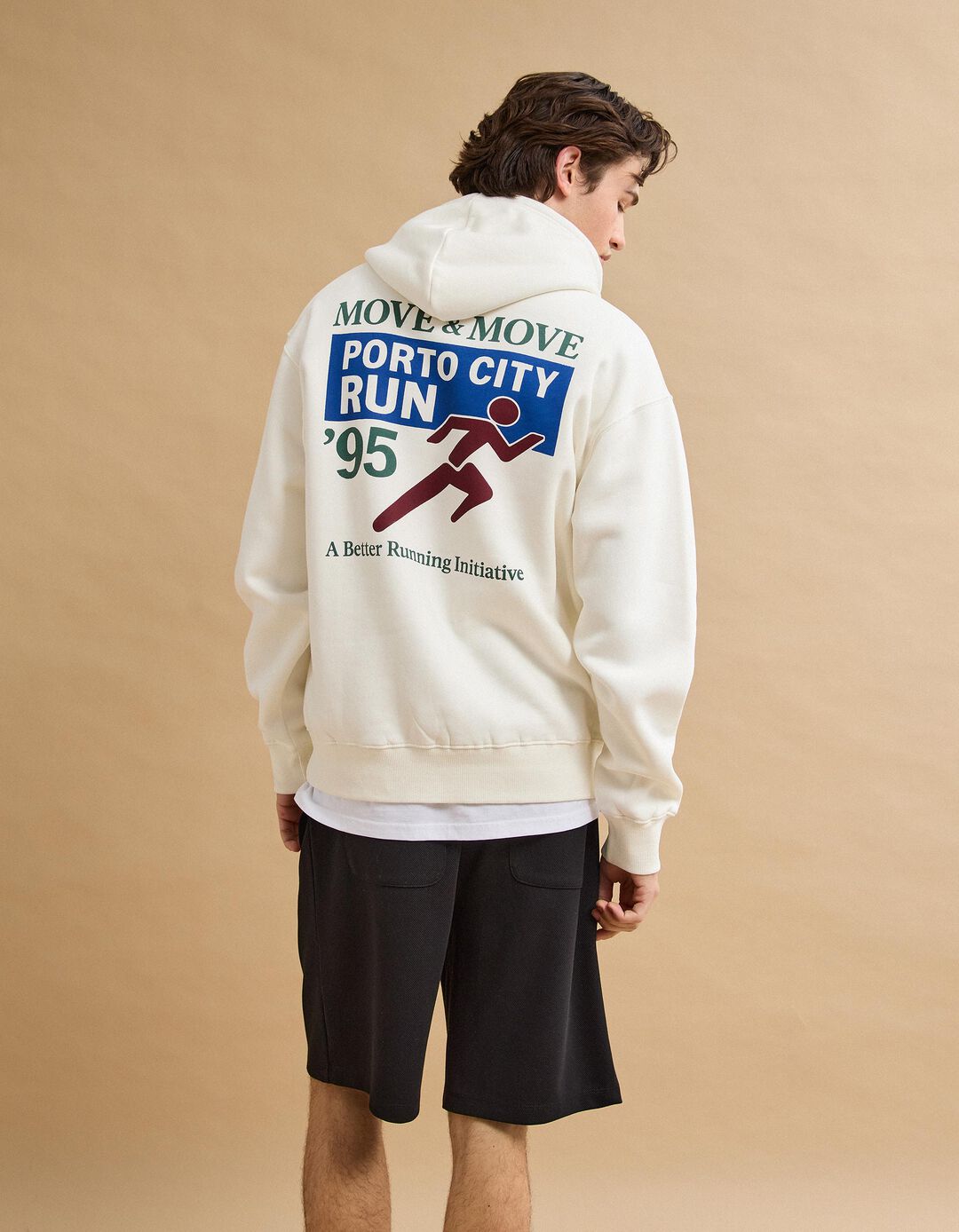 Sweatshirt Capuz, Homem, Branco