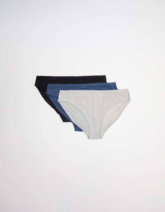 Comprar Online Pack 3 Cuecas de Microfibra, Mulher, Multicor