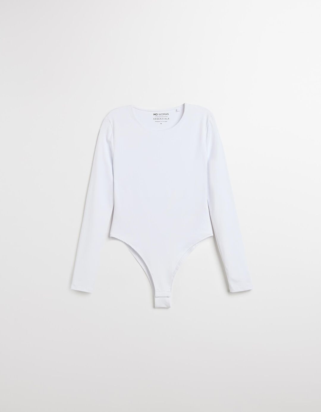 Body de Manga Comprida, Mulher, Branco