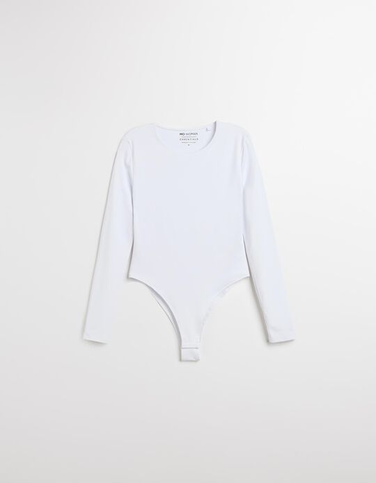 Comprar Online Body de Manga Comprida, Mulher, Branco