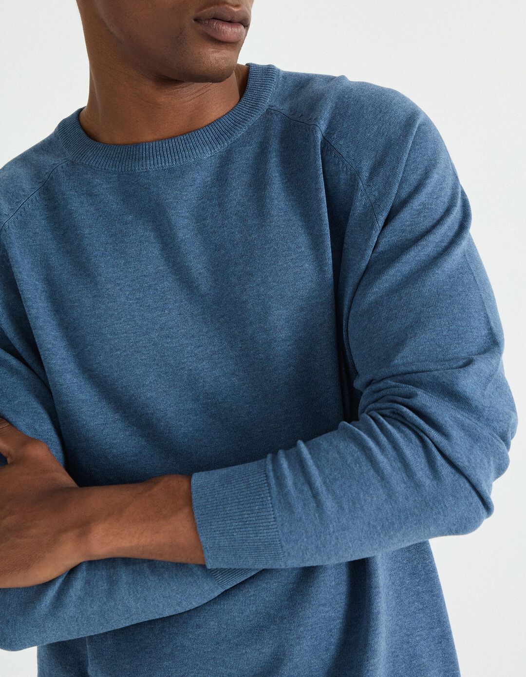 Camisola de Malha, Homem, Azul