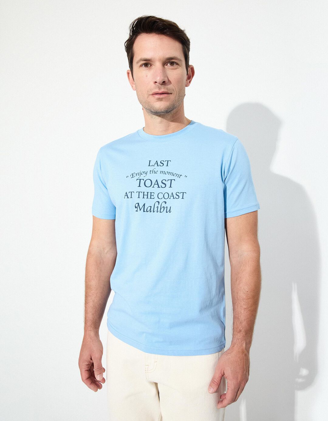 T-shirt Jersey, Homem, Azul