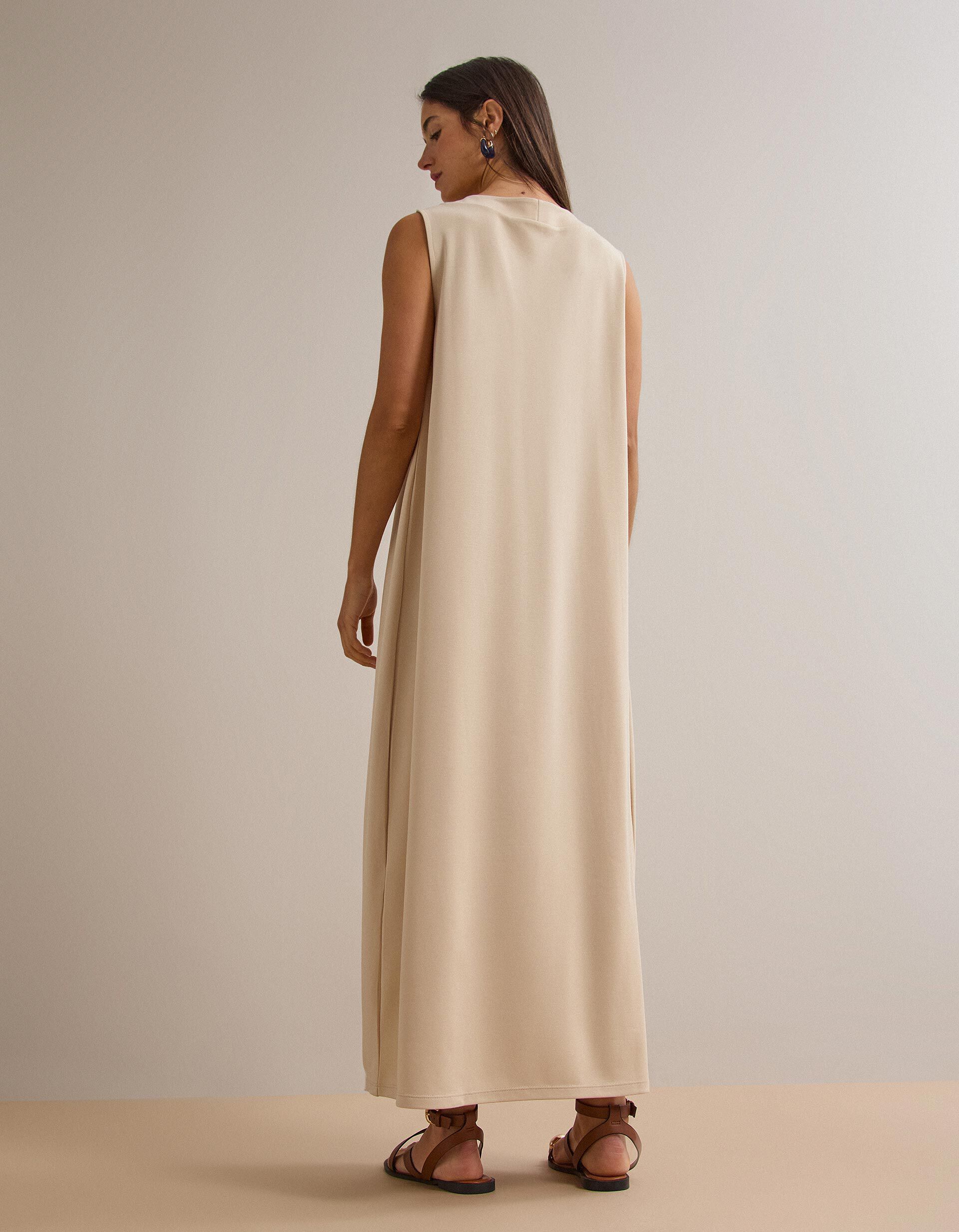 Comprar Online Vestido Comprido, Mulher, Cru