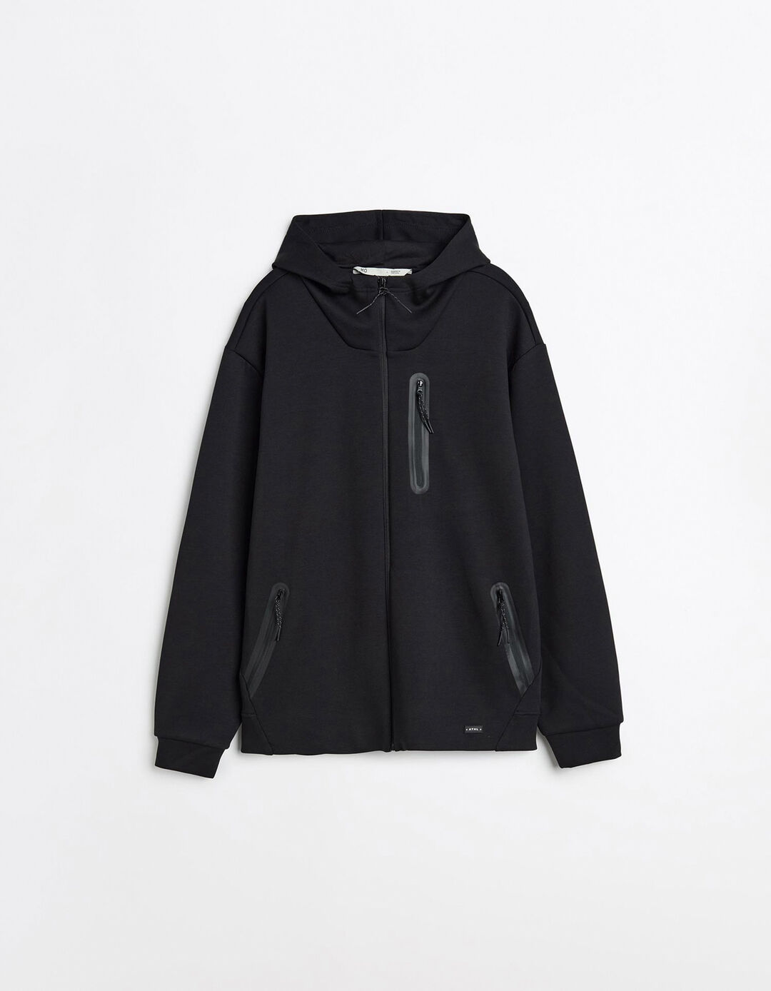 Casaco com Capuz, Homem, Preto