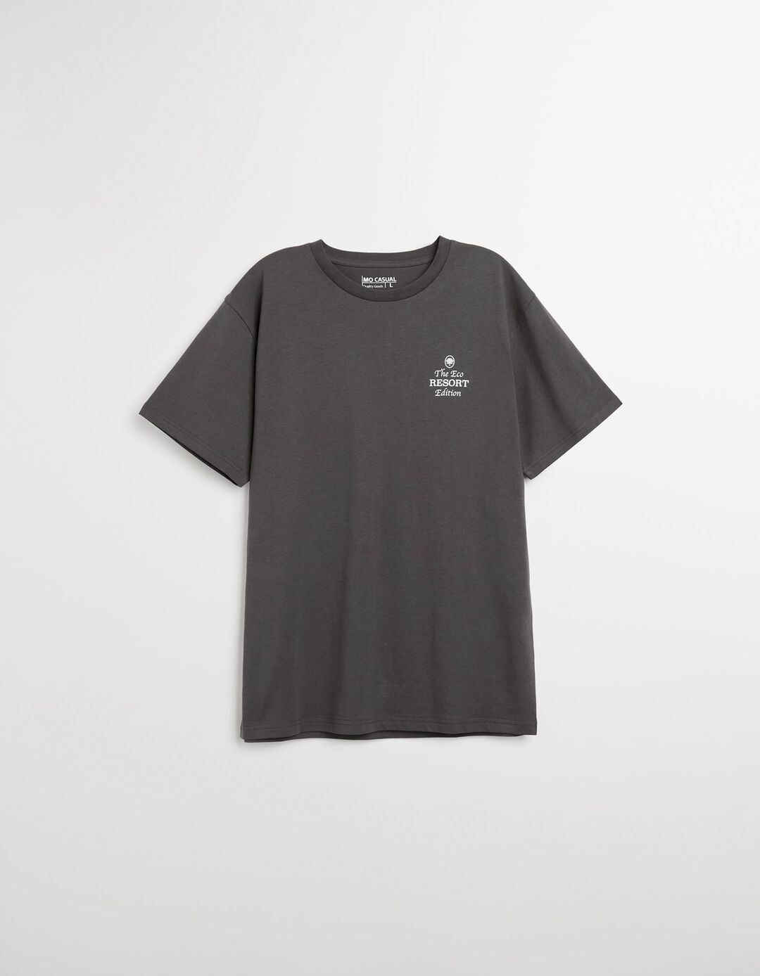 T-shirt Jersey Print, Homem, Cinzento Escuro 