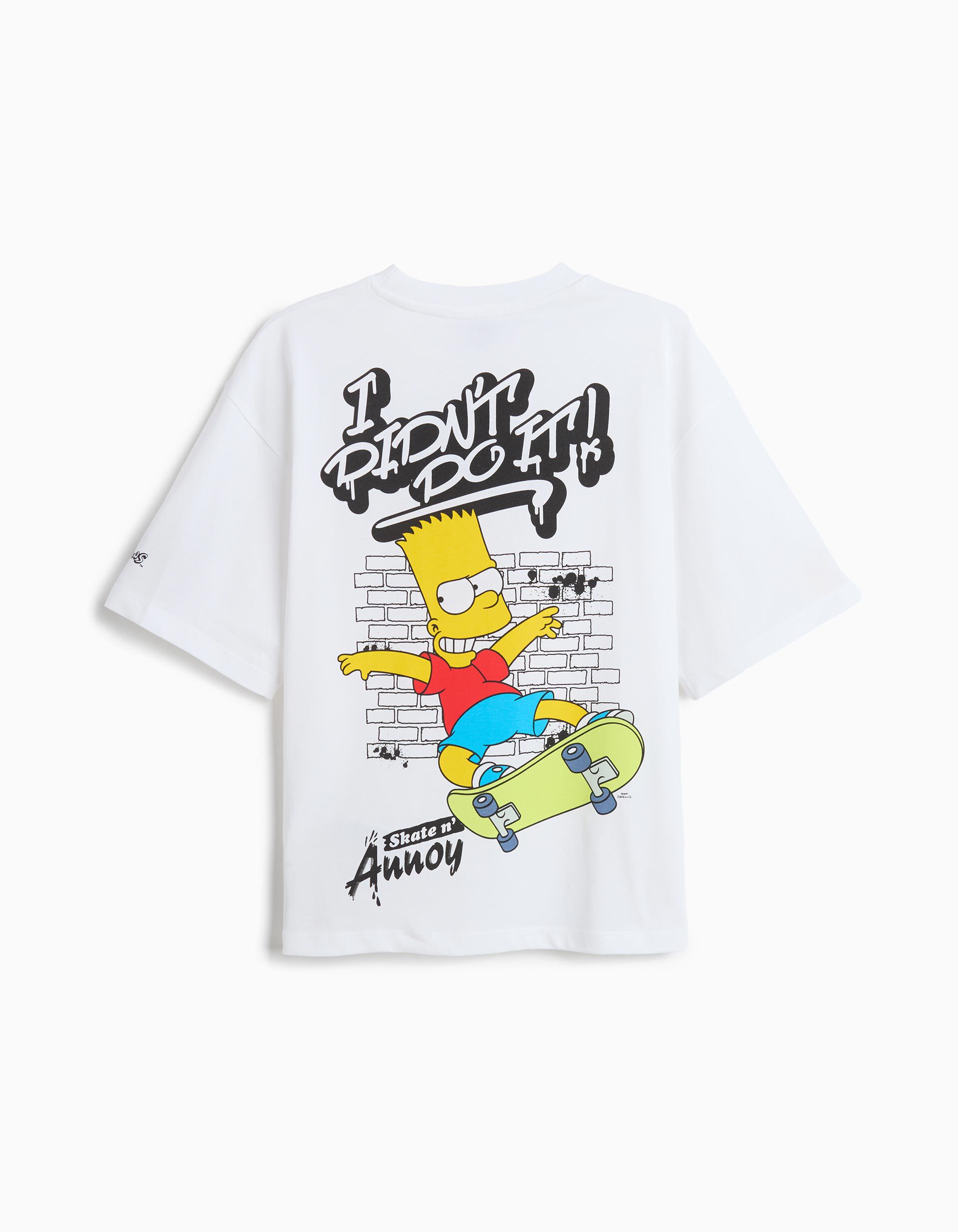 Comprar Online T-shirt 'Bart' Simpsons, Menino, Branco
