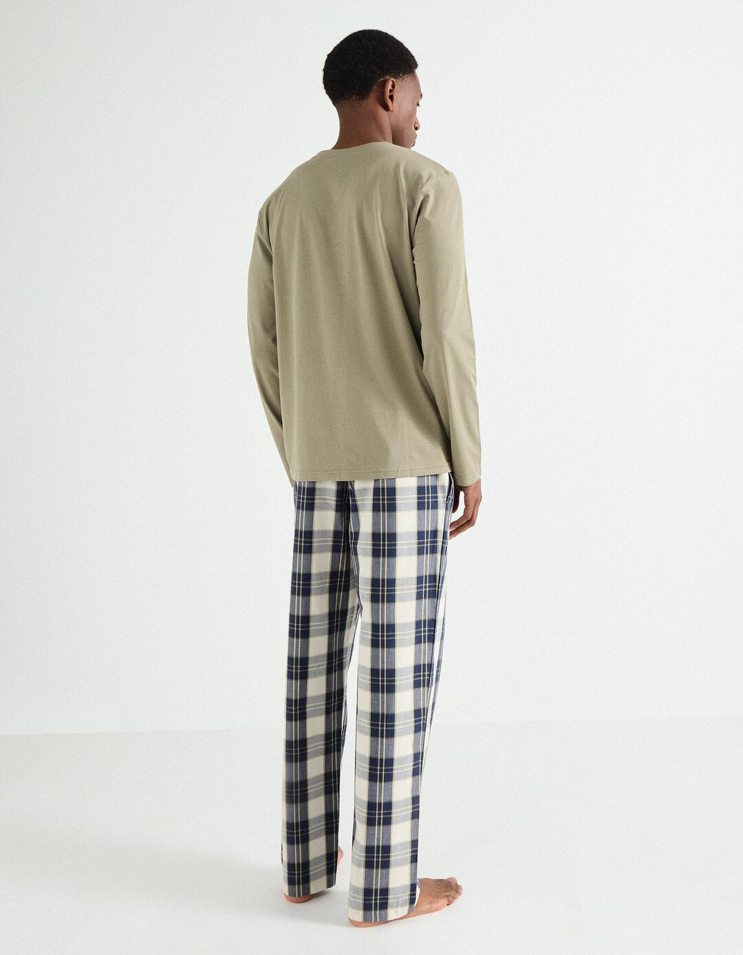 Pijama 'Popline', Homem, Verde Escuro