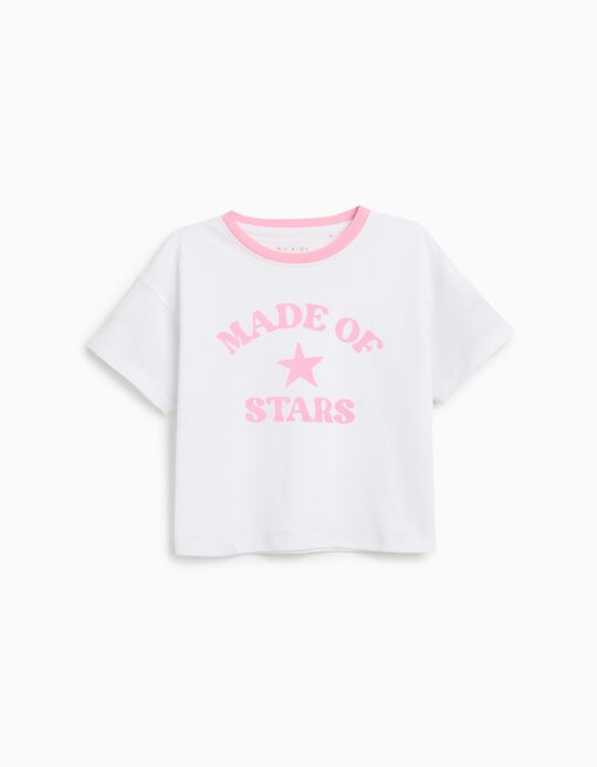 Comprar Online T-shirt Print, Menina, Rosa 