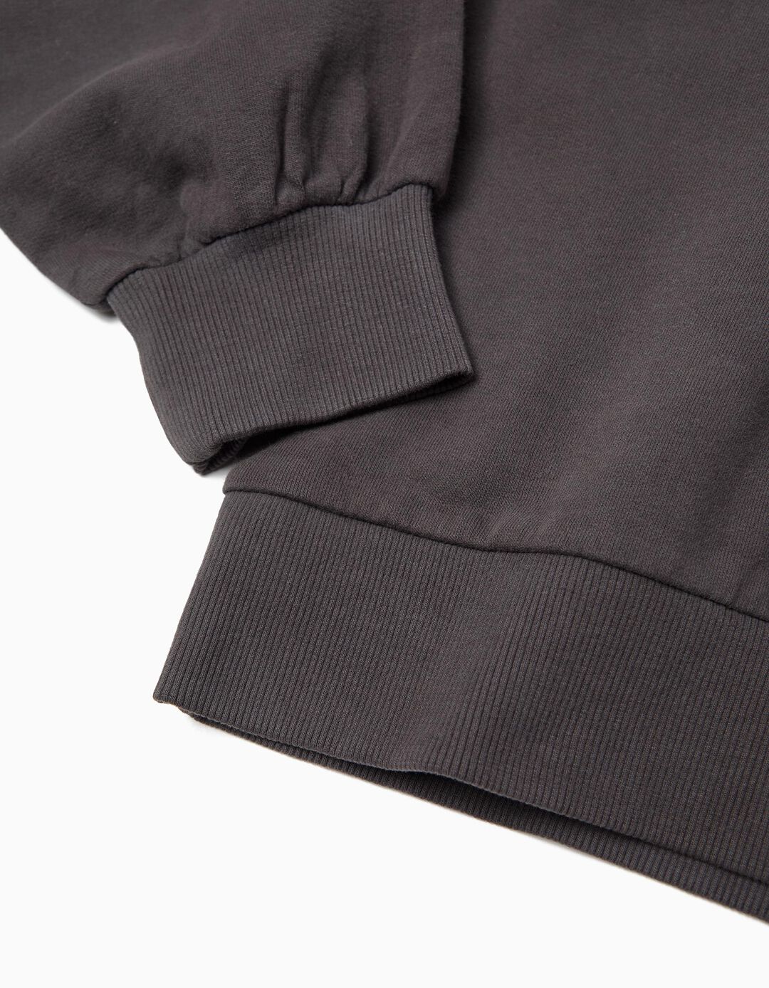 Sweatshirt, Menina, Cinzento Escuro