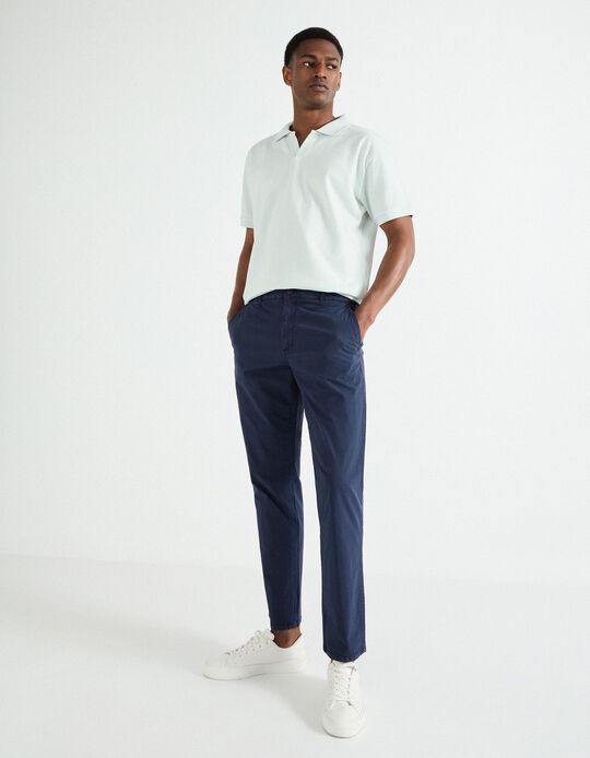 Comprar Online Calças Chino, Homem, Azul Escuro