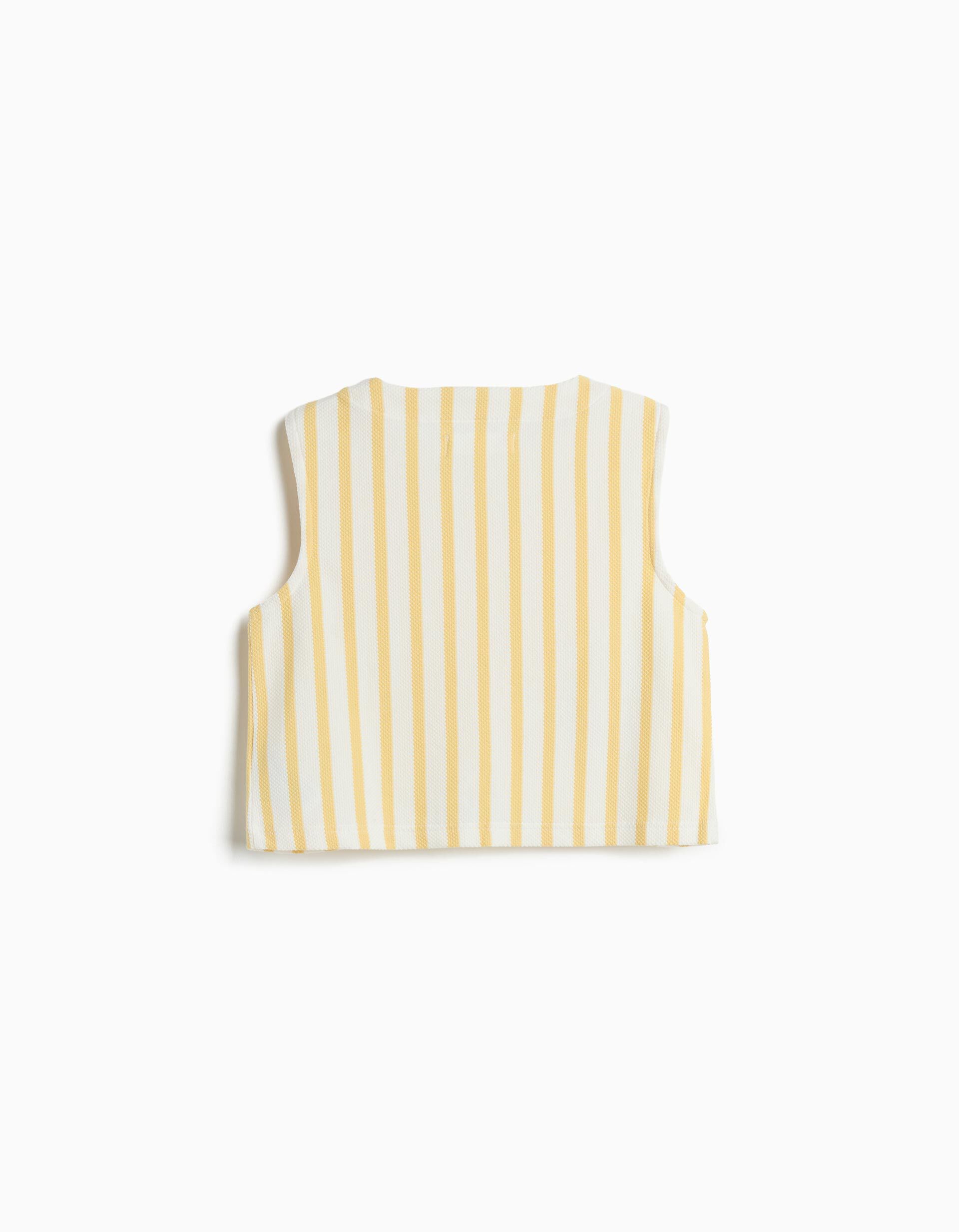 Comprar Online Top Riscas, Menina, Amarelo Claro