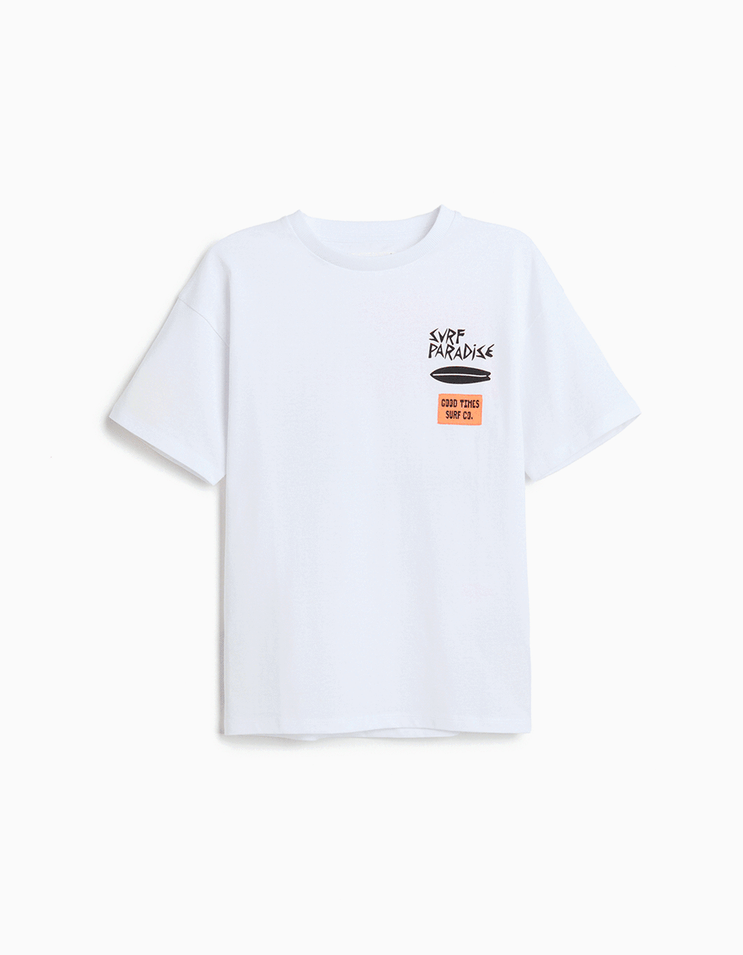 T-shirt Estampada, Menino, Branco