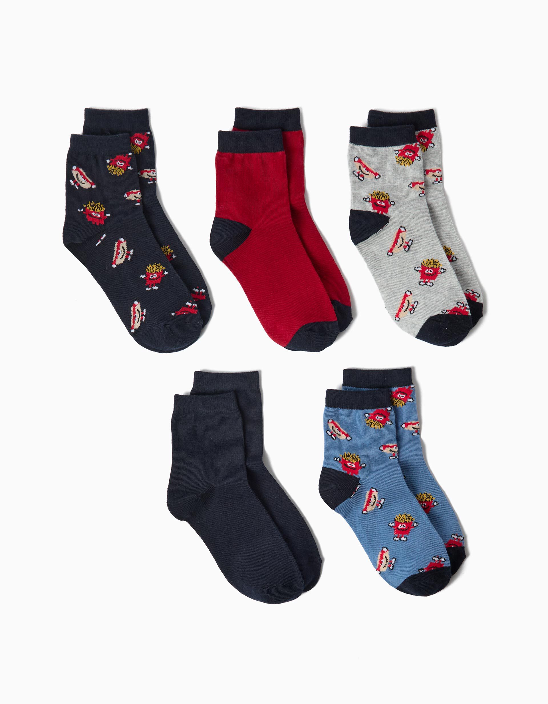 Comprar Online Pack 5 Pares De Meias, Menino, Multicolor