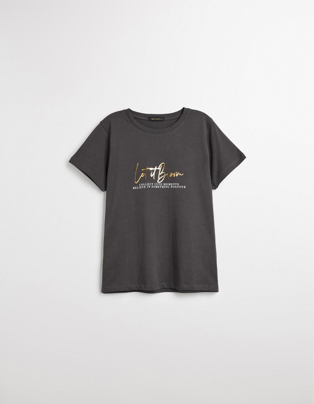 T-shirt, Mulher, Cinzento Escuro 