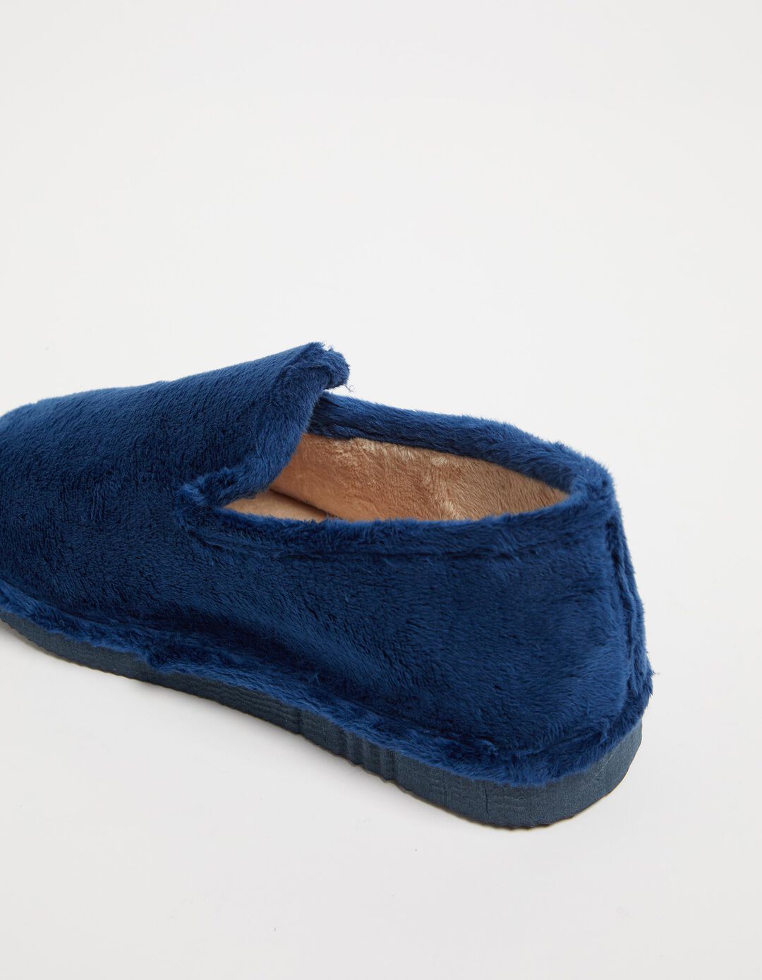 Pantufas Bordado, Mulher, Azul Escuro