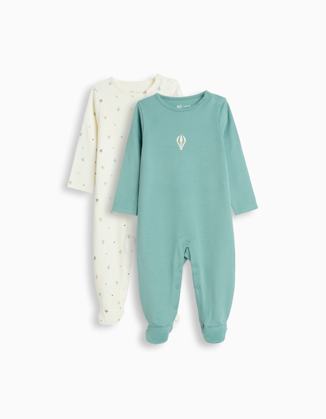 Pack 2 Babygrows, Rec&eacute;m-Nascido, Verde Escuro