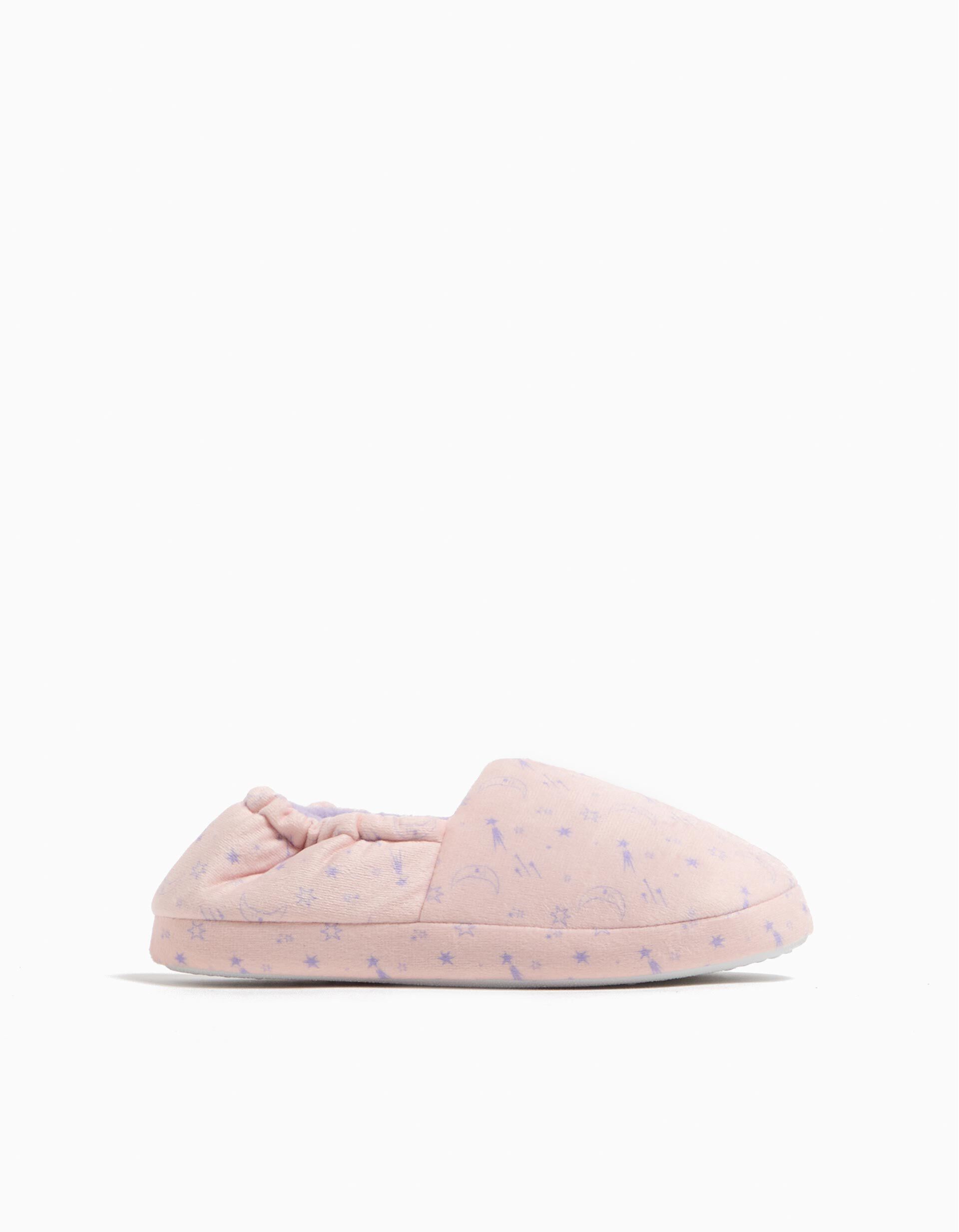Comprar Online Pantufas Gal&aacute;xias, Menina, Rosa Claro
