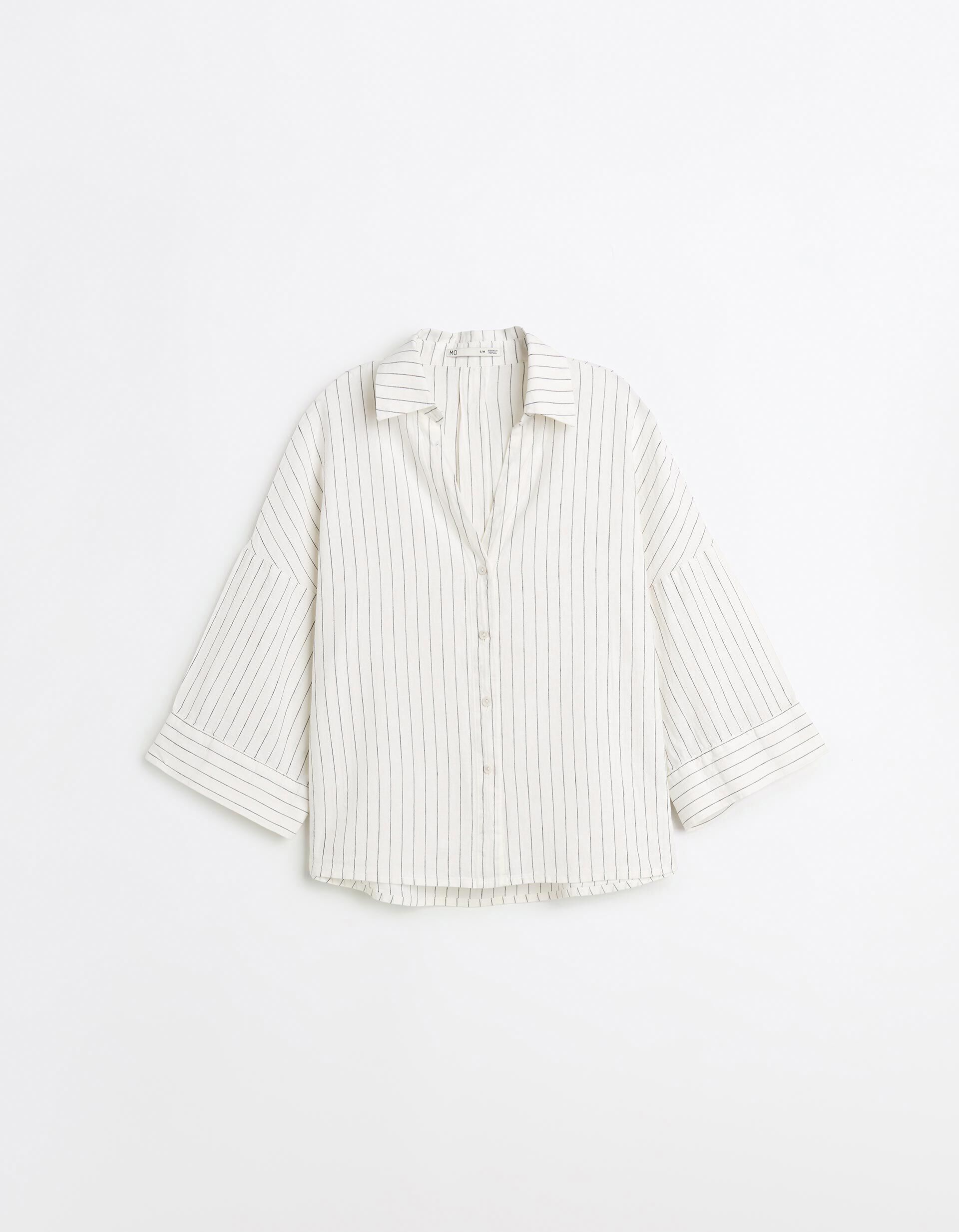 Comprar Online Camisa com Linho, Mulher, Bege Claro