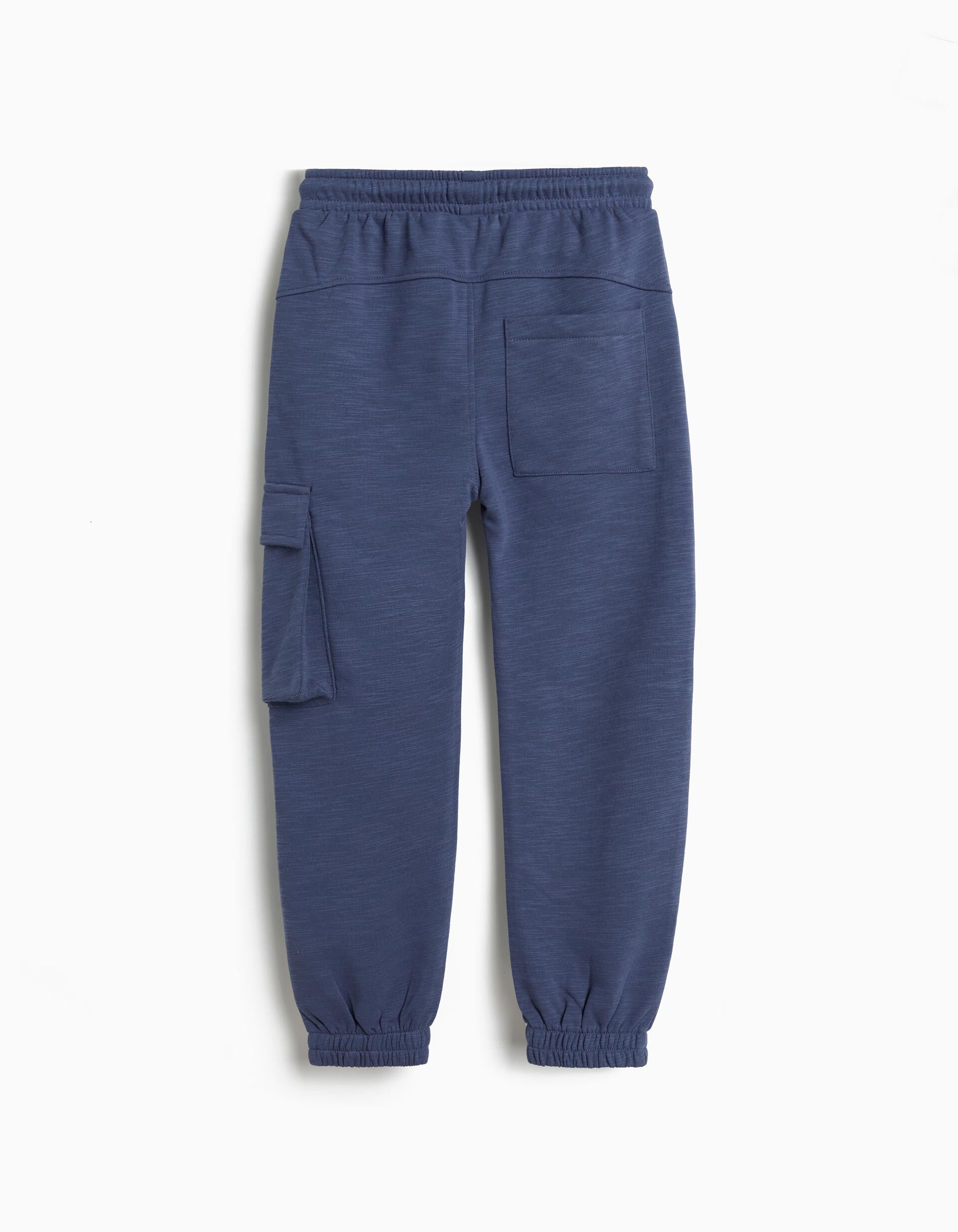Comprar Online Cal&ccedil;as de Felpa, Menino, Azul Escuro