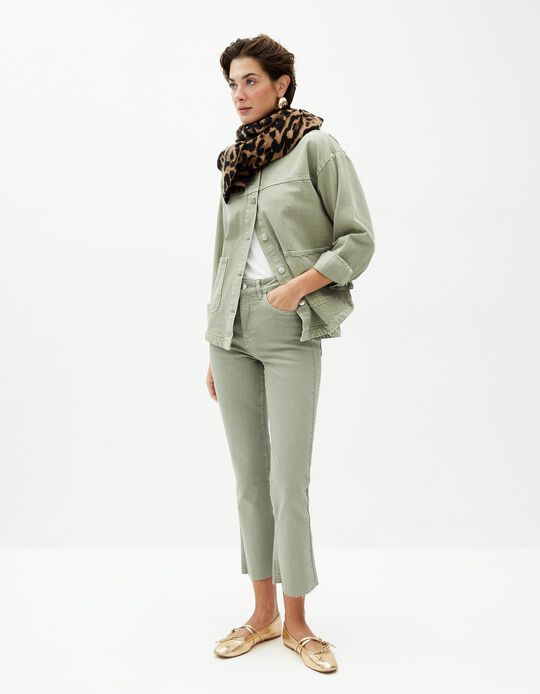 Comprar Online Calças de Ganga, Mulher, Verde