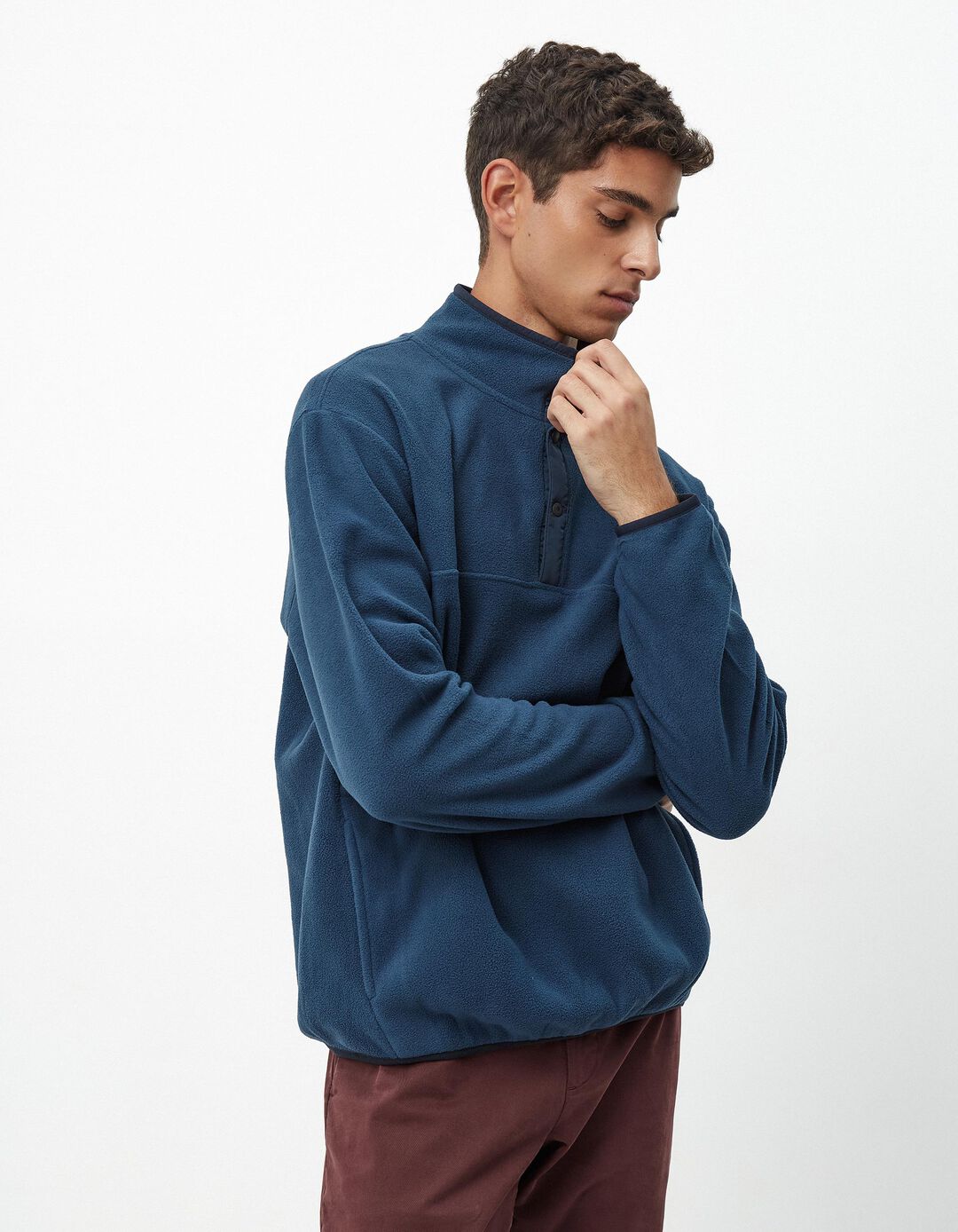 Sweatshirt Polar, Homem, Azul