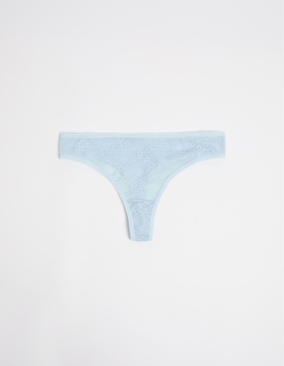 Cuecas Tanga Renda, Mulher, Azul Claro