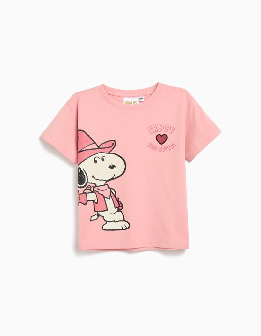 Comprar Online T-shirt 'Snoopy', Menina, Rosa Claro