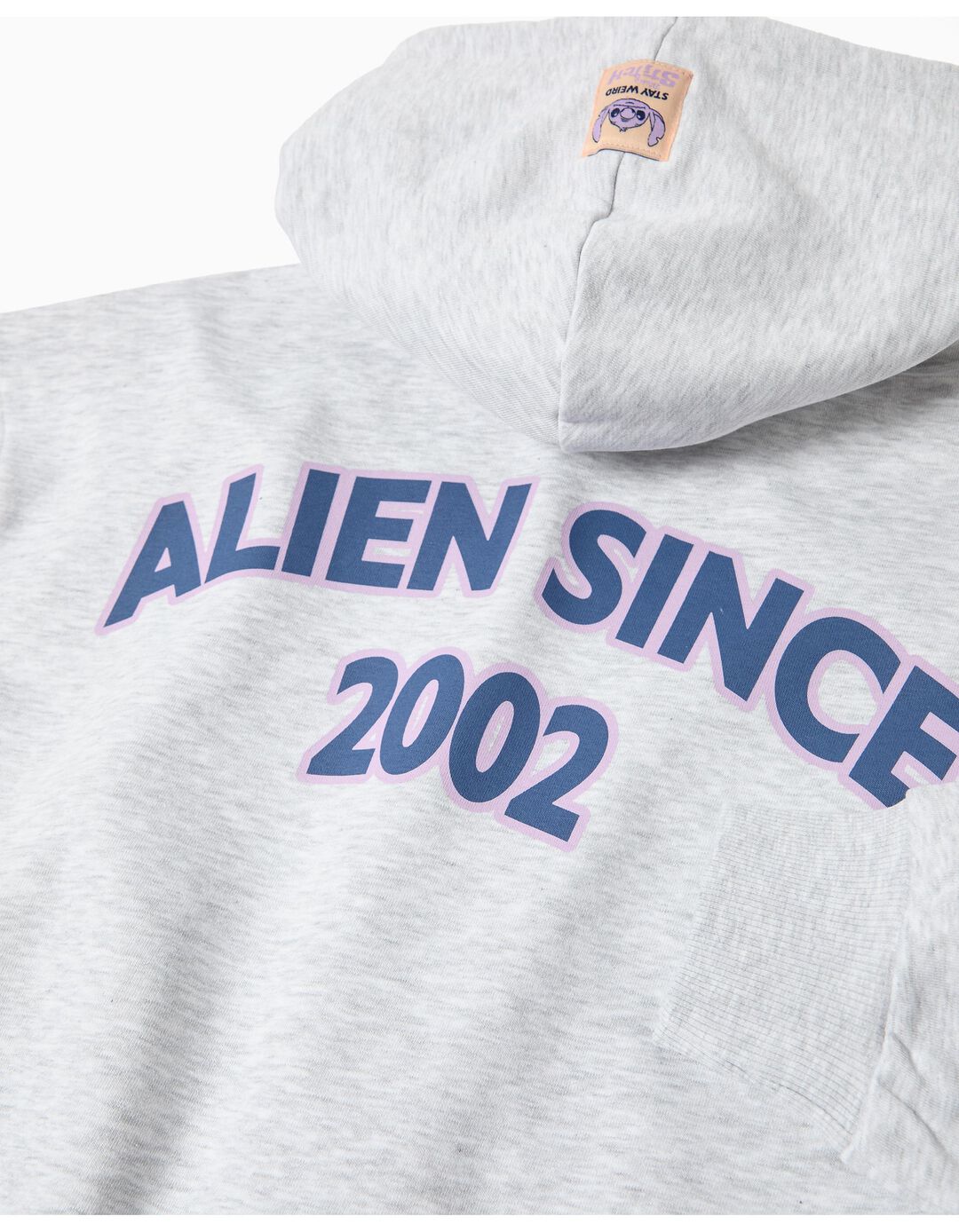 Sweatshirt Capuz 'Stitch' &copy;Disney, Menina, Cinzento Claro